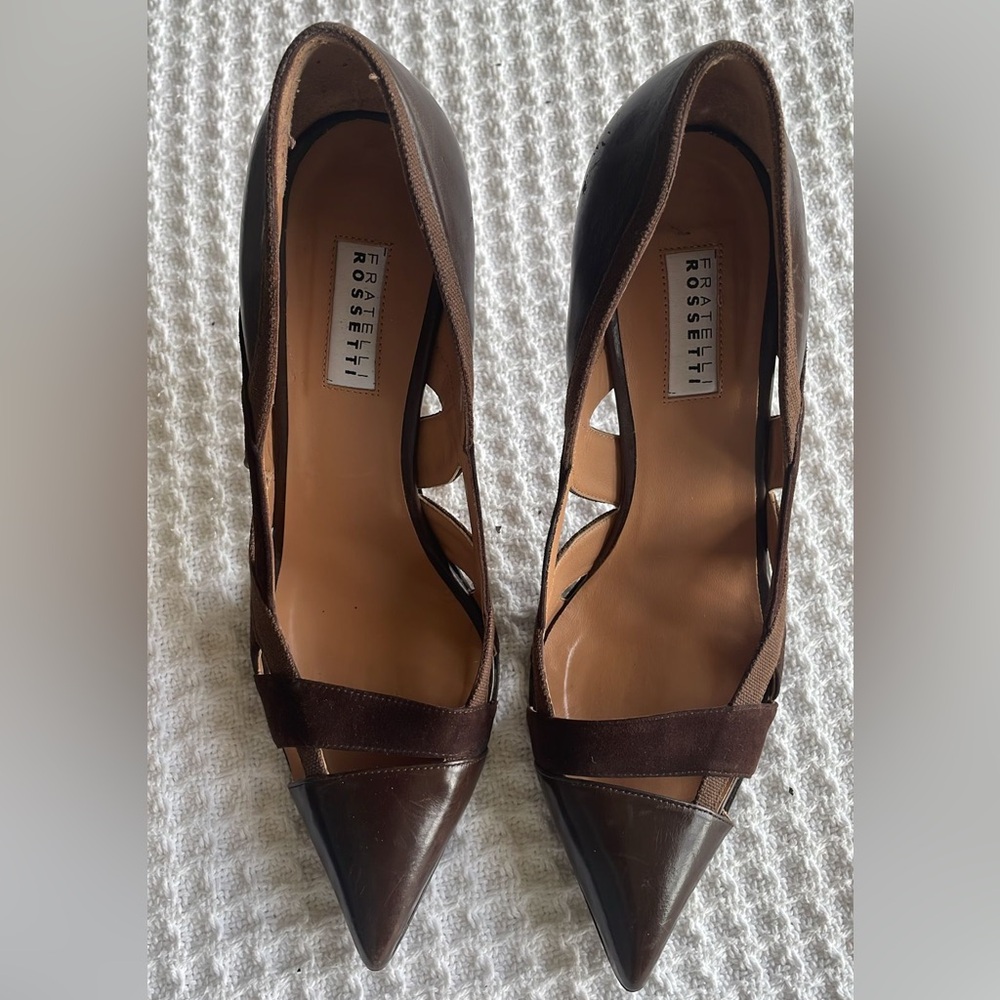 Fratelli Rossetti Brown Stiletto Heels